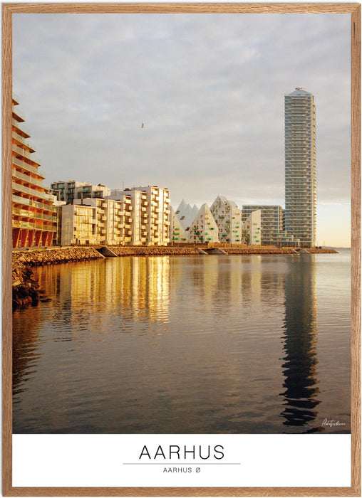 Aarhus Aarhus Ø Analog-plakat