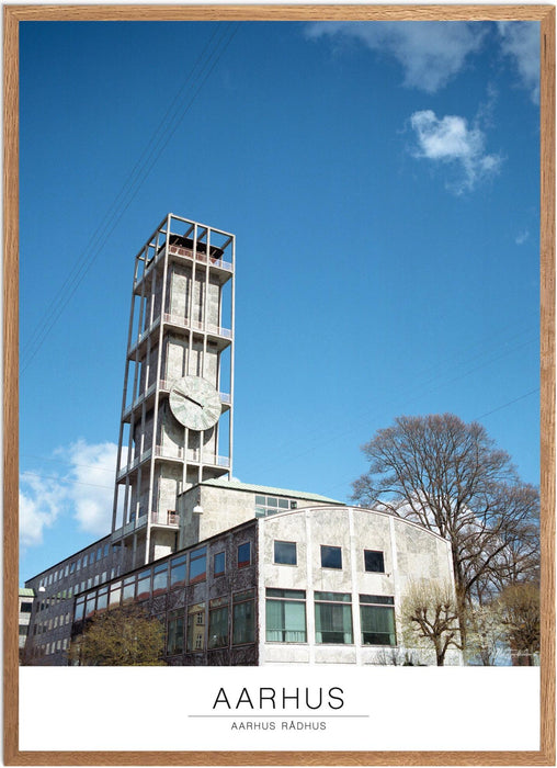 Aarhus Aarhus Rådhus Analog-plakat