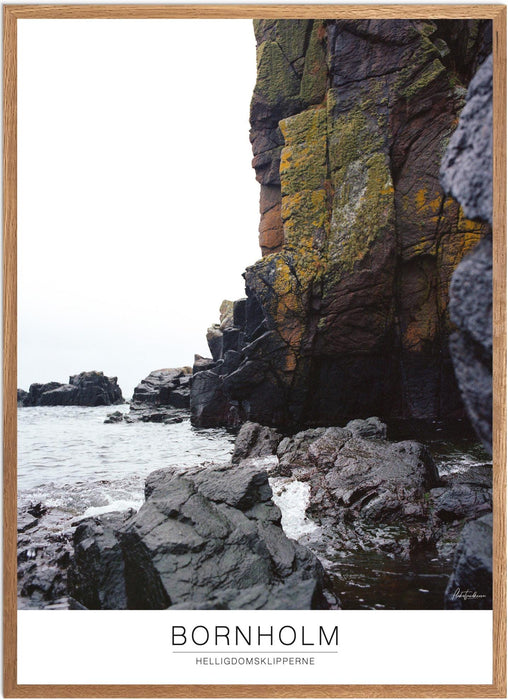 Bornholm Helligdomsklipperne Analog-plakat