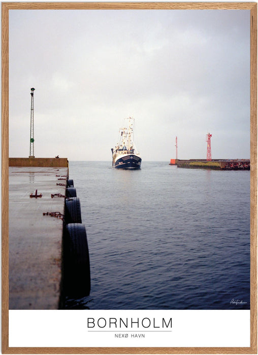 Bornholm Nexø Havn No. 1 Analog-plakat