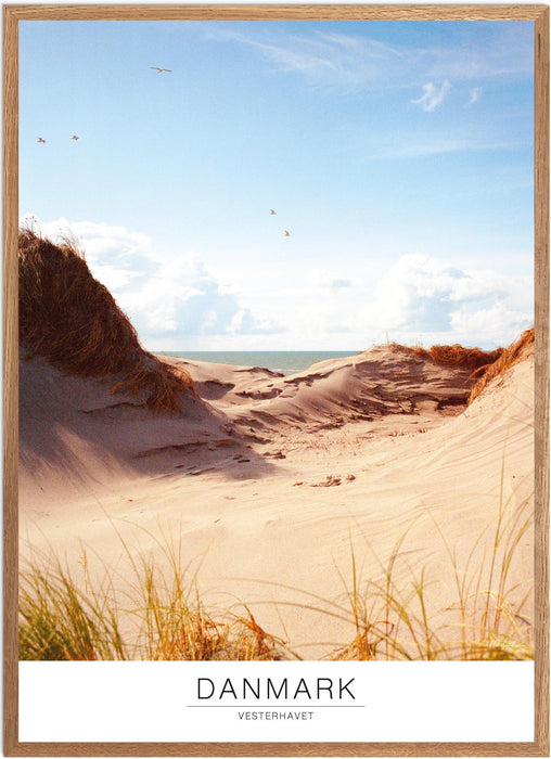 Danmark Vesterhavet No. 1 Analog-plakat