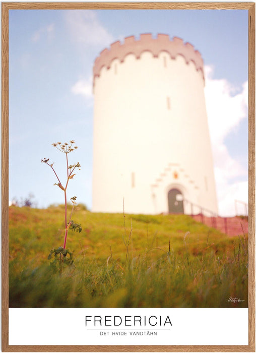 Fredericia Det hvide Vandtårn Analog-plakat