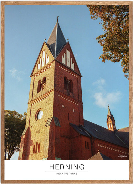 Herning Herning Kirke Analog-plakat