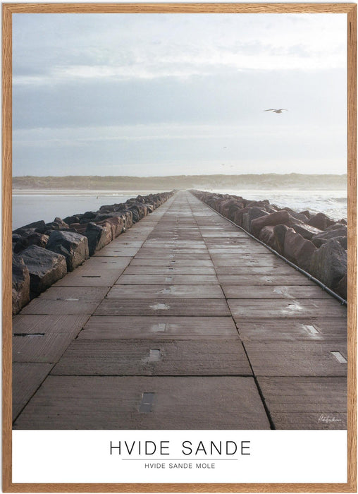 Hvide Sande Hvide Sande Mole Analog-plakat