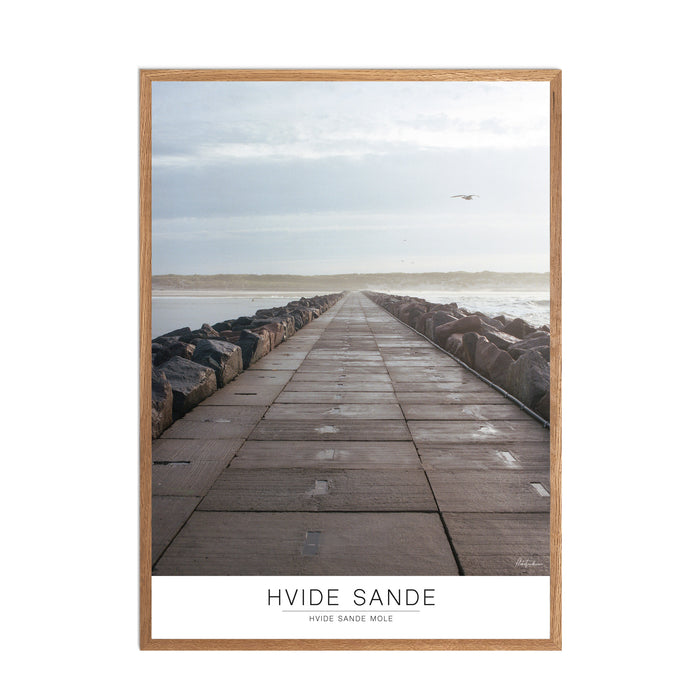 Hvide Sande Hvide Sande Mole Analog-plakat