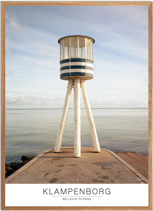 Klampenborg Bellevue Strand No. 2 Analog-plakat