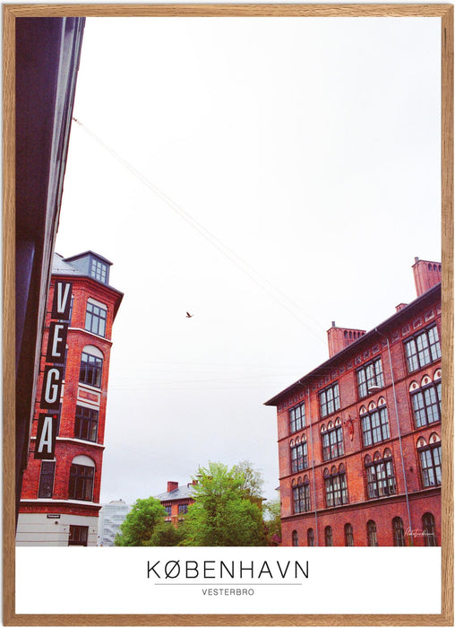 København Vesterbro No. 2 Analog-plakat