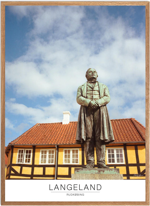 Langeland Rudkøbing Analog-plakat