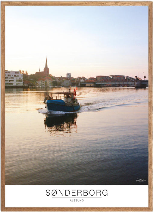Sønderborg Alssund Analog-plakat