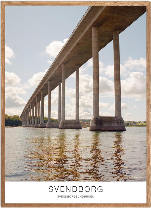Svendborg Svendborgsundbroen Analog-plakat