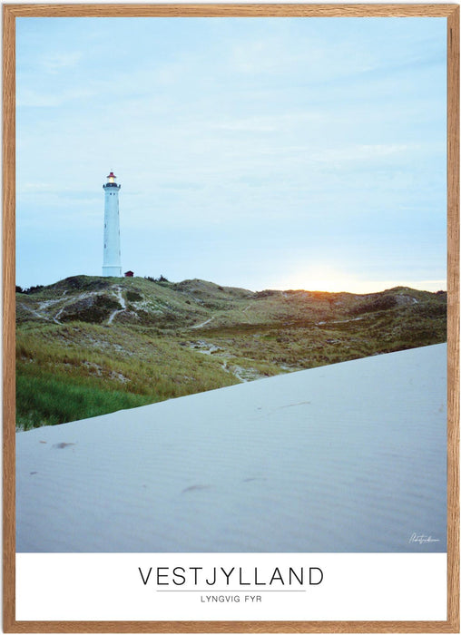 Vestjylland Lyngvig Fyr Analog-plakat