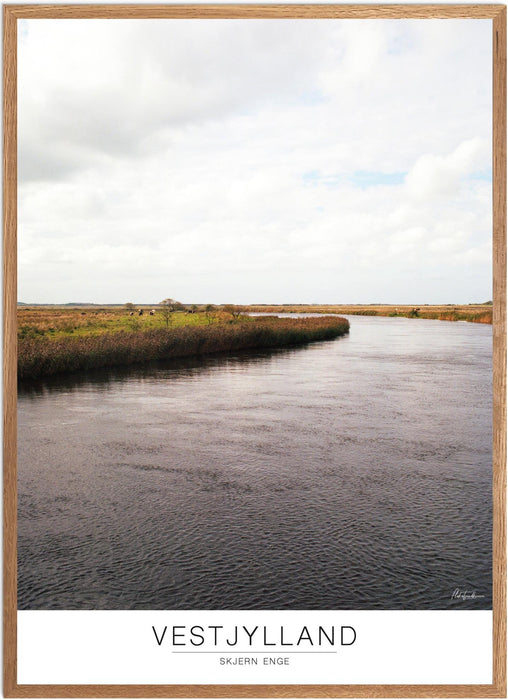 Vestjylland Skjern Enge Analog-plakat