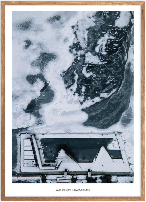Aalborg Havnebad Vinter-Plakat No. 1 - Plakatsnedkeren