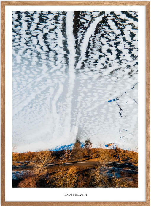 Damhussøen Vinter-Plakat No. 3 - Plakatsnedkeren