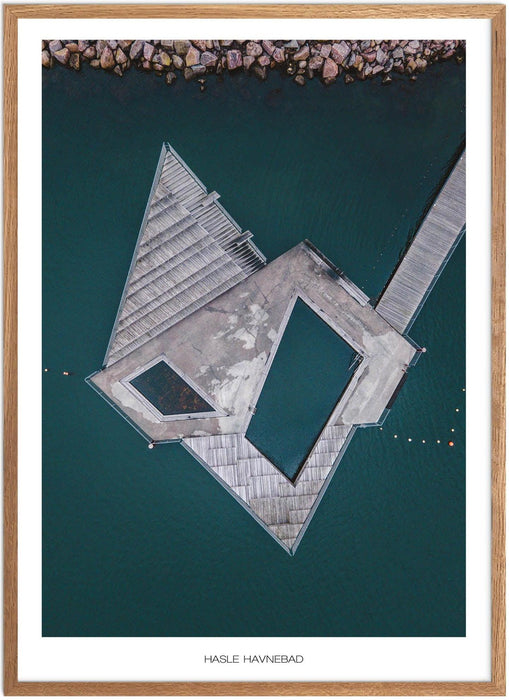 Hasle Havnebad Plakat - Plakatsnedkeren