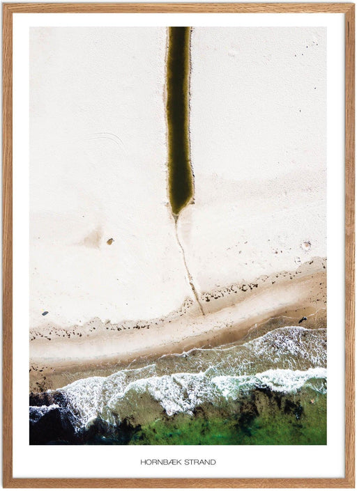 Hornbæk Strand Hav Plakat