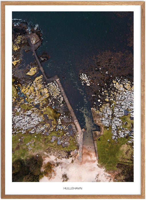Hullehavn - Strand Plakat - Plakatsnedkeren