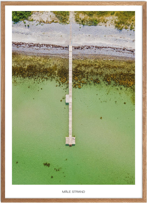 Måle Strand Plakat