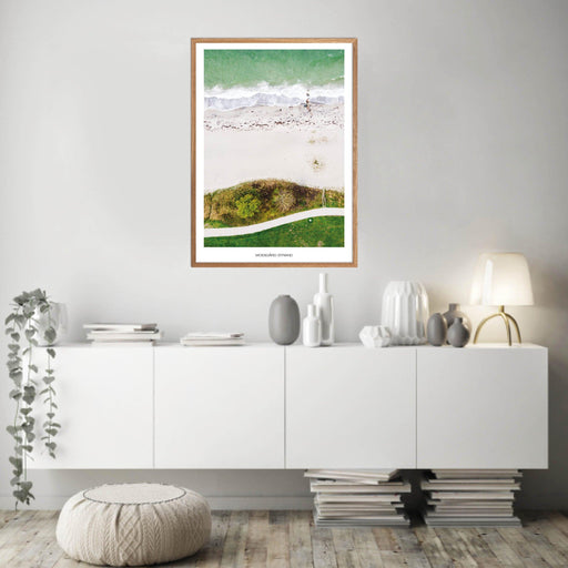 Moesgård Strand - Sti Plakat - Plakatsnedkeren