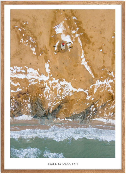 Rubjerg Knude Fyr No. 1 Vinter-Plakat - Plakatsnedkeren