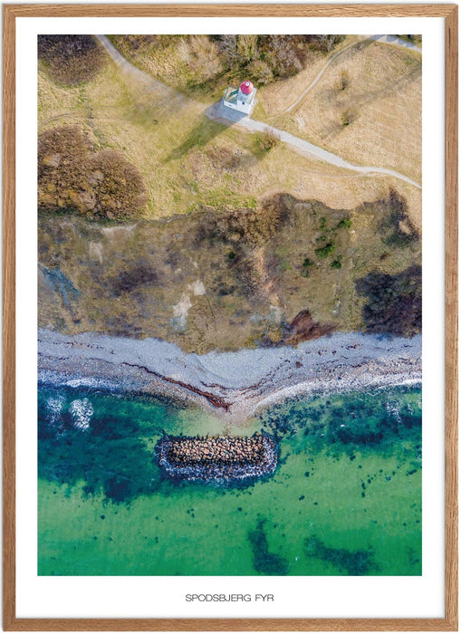 Spodsbjerg Fyr Plakat - Plakatsnedkeren