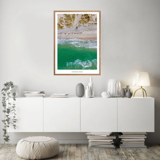 Stængehus Strand No. 1 Plakat - Plakatsnedkeren