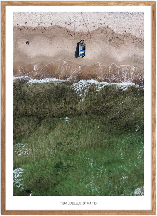 Tisvildeleje Strand Båd Plakat